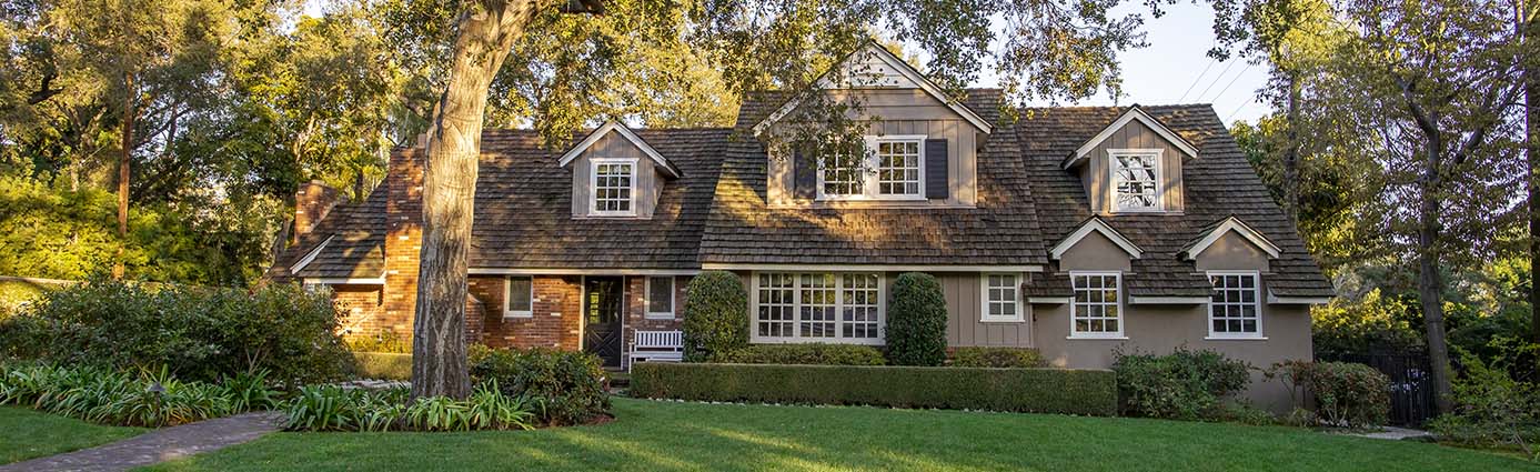 home with lush green lawn