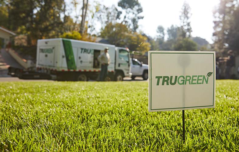 TruGreen sign on lawn