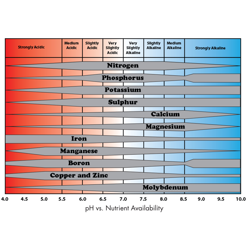 Nutrient Availability Chart