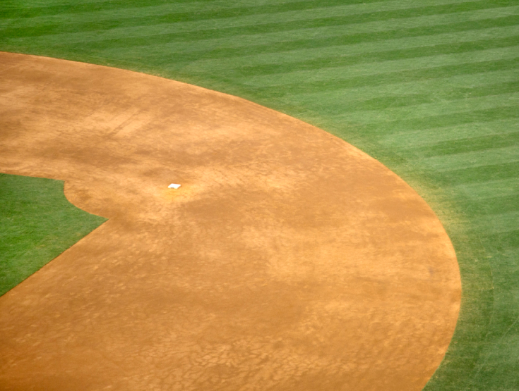 Baseball field showing part of the outfield