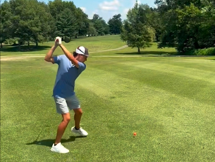 Landon "Happy" Gilmore doing his "Happy Swing"