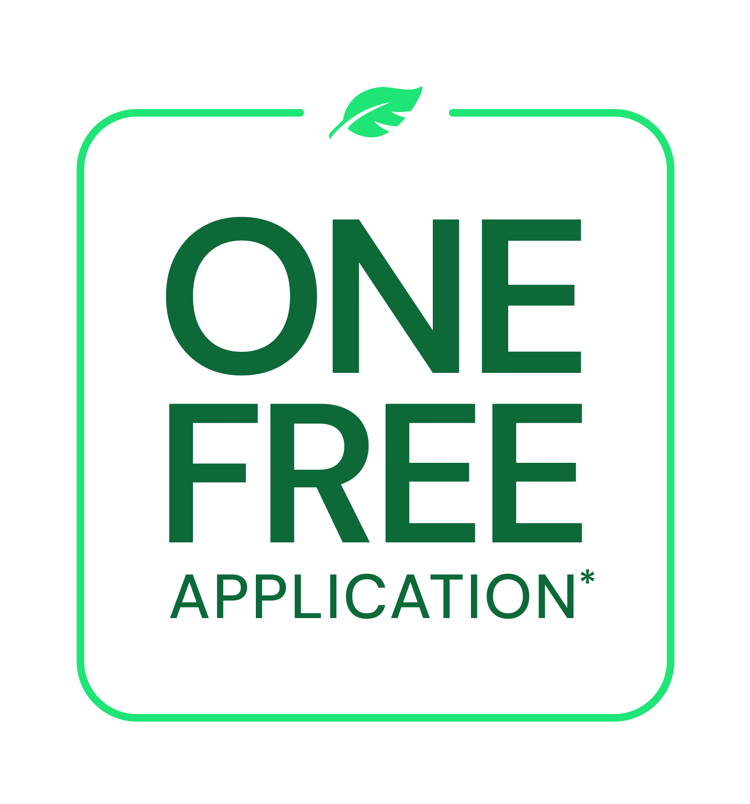 75% off your first application