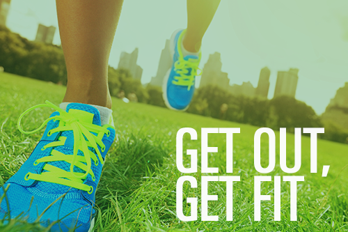 Get out, get fit graphic