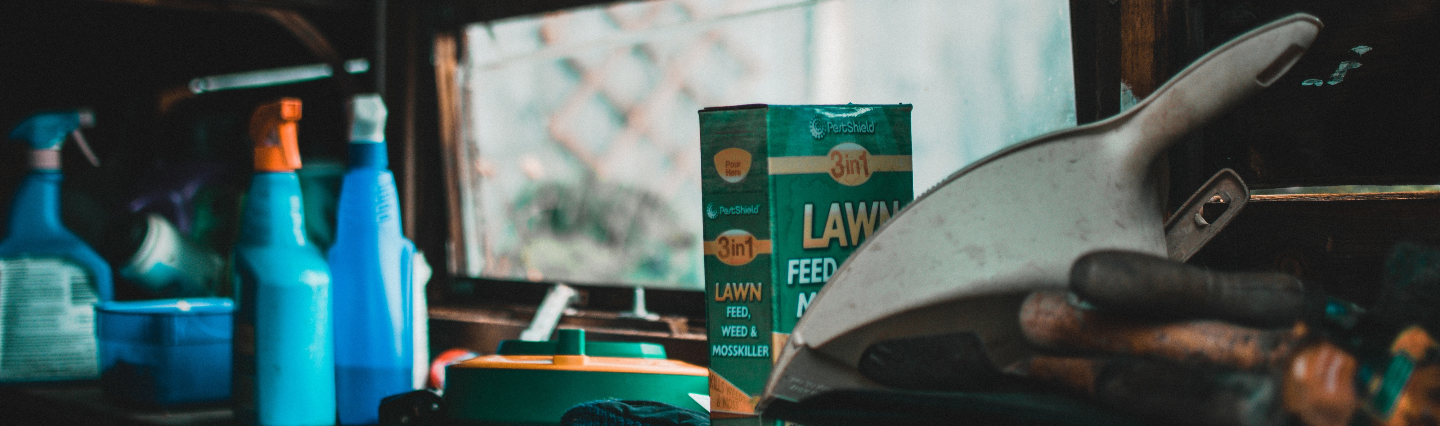 Fertilizer on a work bench