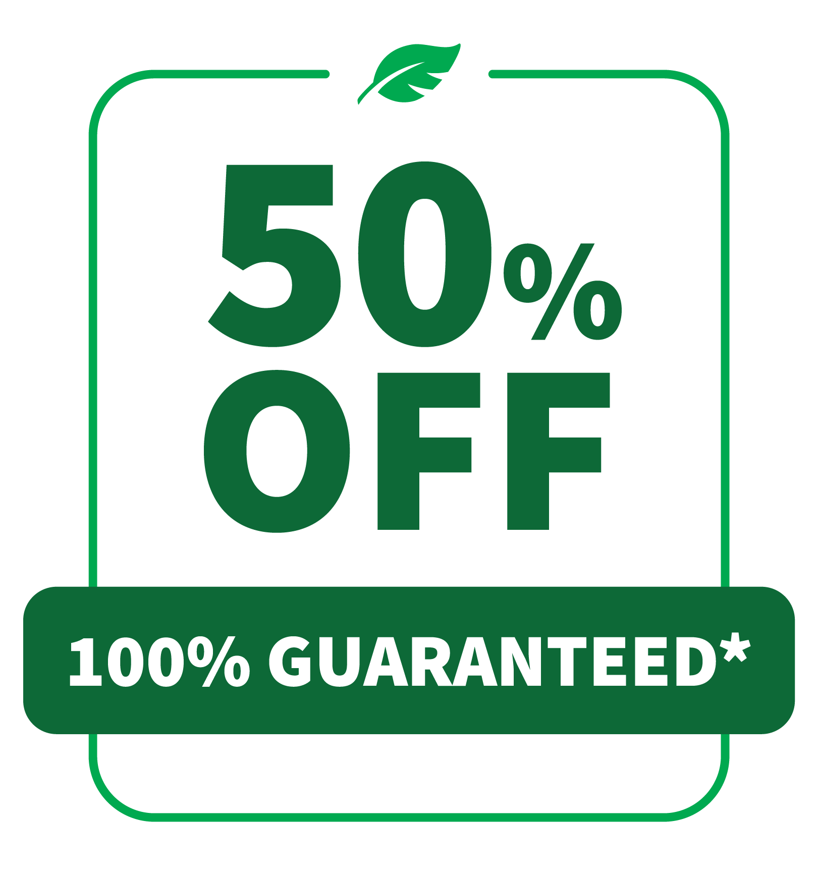 50% off 